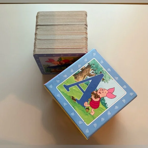 Vintage 2001 Winnie the Pooh Alphabet Learning Cards - Picture 4 of 16